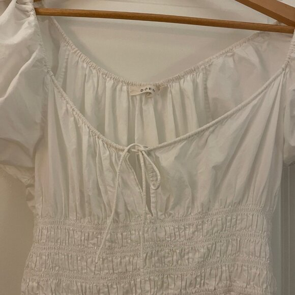 Doen Quinn Dress, White Salt Sz M - Picture 4 of 6